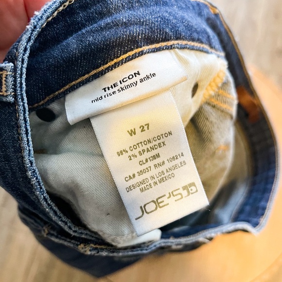 Joes Jean Icon Midrise Diagonal Hem Skinny Ankle - Picture 6 of 7